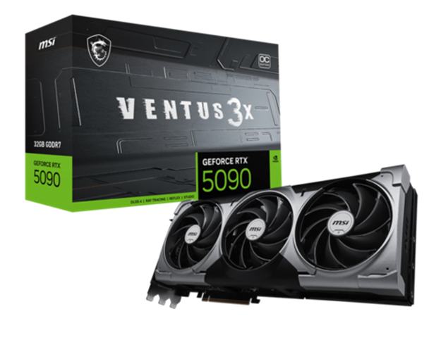 כרטיס מסך MSI GeForce RTX 5090 32G VENTUS 3X OC