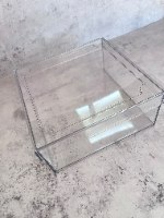 קופסא ריבוע קריסטל גדול 20-20 גובה 8.7 ס"מ