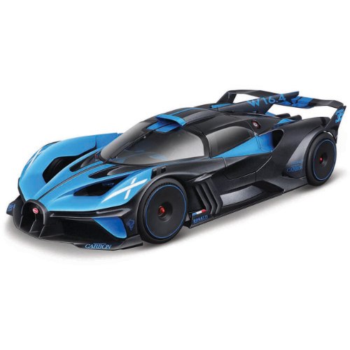 דגם מכונית בוראגו בוגאטי בוליד כחול/שחור Bburago Bugatti Bolide W16.4 1/18
