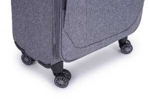 סט 3 מזוודות SWISS ALPINE בד קלות וסופר איכותיות - צבע אפור