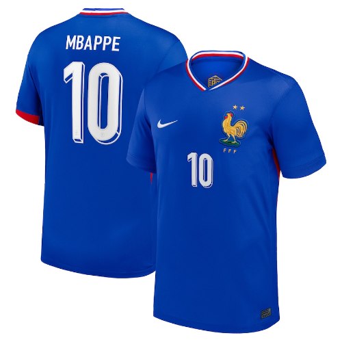 חולצת משחק צרפת בית 2024 - אמבפה