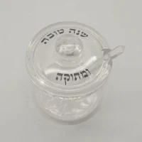 כלי דבש פלסטיק שקוף