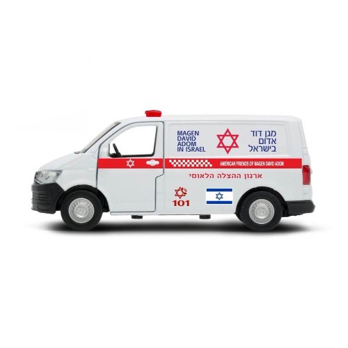 רכב מגן דוד אדום בישראל לבן
