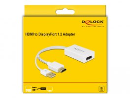 מתאם אקטיבי Delock Active HDMI Adapter to DisplayPort 1.2 4K