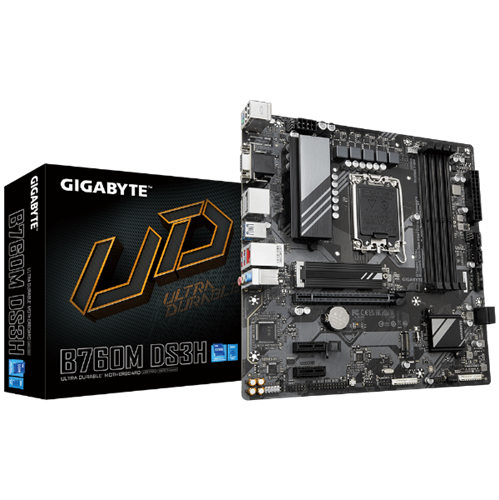 לוח Gigabyte B760M DS3H DDR5 LGA1700 MultiviewX4 Micro-Atx