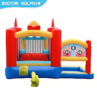 מתקן קפיצה מתנפח לחצר עם מגלשה D72012 מבית Doctor Dolphin