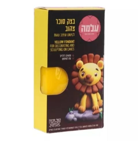 בצק סוכר עלמה 150 גרם צהוב