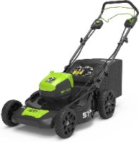 מכסחת דשא נטענת "21 נסיעה עצמית 80V PRO + סוללה 4 אמפר ומטען + מפוח מתנה - GREENWORKS 99761-1