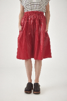 חצאית מניילון יפני - אדום יין