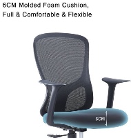 כיסא משרדי Keisar Seatplus Vibe עם מושב נוח לישיבה ארוכה
