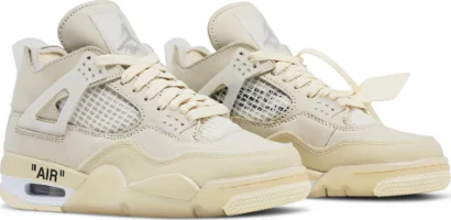 Off-White x Wmns Air Jordan 4 SP Sail