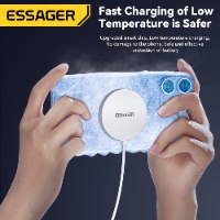 מטען אלחוטי מגנטי Essager Qi – טעינה מהירה ל‑iPhone וסמארטפונים תומכים