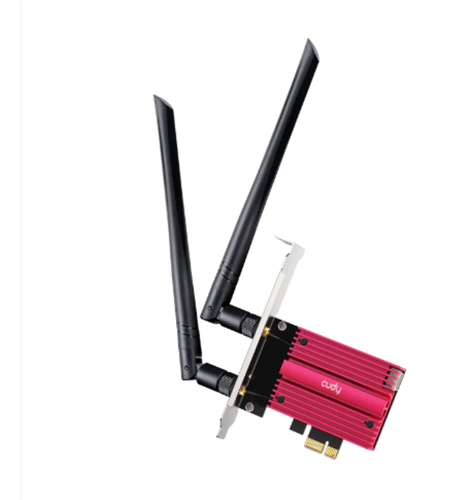כרטיס רשת CUDY WE9300 PCIE WIFI7 BT5.4 6GHz UP TO 5760 Mbps
