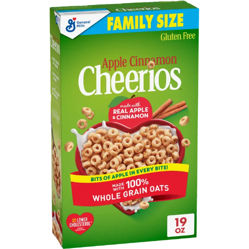 דגני בוקר תפוח קינמון ללא גלוטן 402 גרם - Cheerios