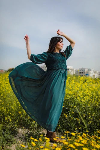 שמלת נגה ירוקה