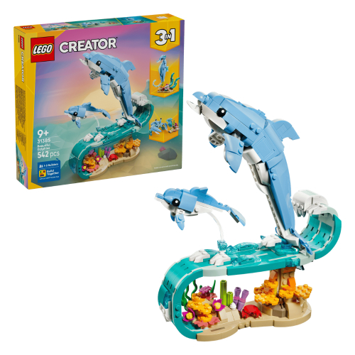 לגו קריאטור - חיות ים דולפנים יפים - LEGO 31385