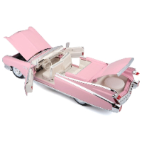 דגם מכונית קאדילק ורוד - Maisto 1959 Cadillac Eldorado Biarritz 1:18