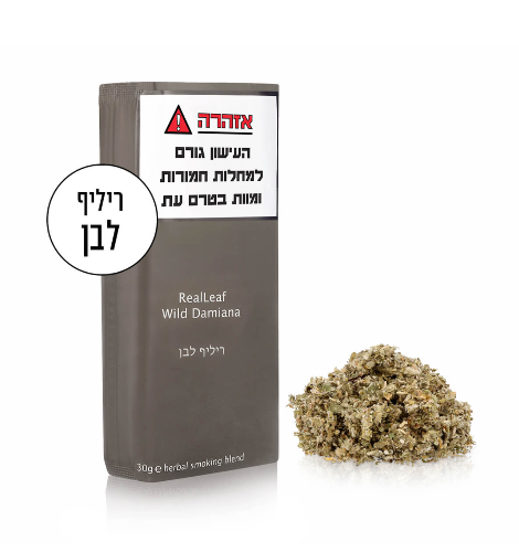 ריליף לבן 30 גרם ללא ניקוטין