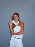 TIE TOP- WHITE