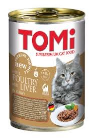 טומי שימורי מזון מלא לחתולים עוף וכבד 400 גרם - TOMY SUPER PREMIUM CAT FOOD WITH BEEF IN GRAVY 400G