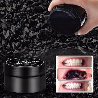 אבקת פחם פעילה ואינטנסיבית להלבנת השיניים