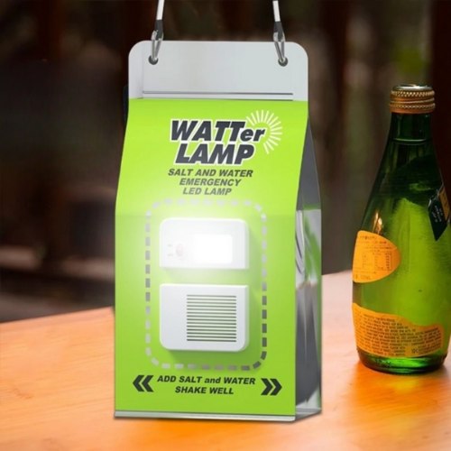 תאורת חירום LED מופעל על מיי מלח ללא חשמל או סוללות Watter Lamp