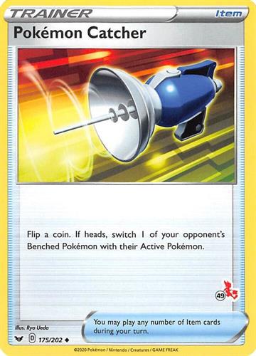 קלף בודד single פוקימון - pokemon catcher - Sword & Shield - 175/202