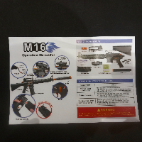 רובה ג'ל אוטומט סוללה נטענת -  Gel blaster M16 OPERATION MANUALFOR