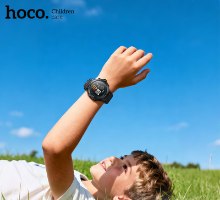 שעון חכם לילדים HOCO Y107 – סוללה חזקה ותמיכה מלאה באייפון ואנדרואיד.