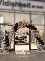 עיצוב קשת בלונים כרום ומטאלי  -הזמנה רק לאחר תיאום טלפוני