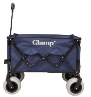 טרולי מתקפל Glamp עם גלגלי בלון – אידיאלי לקמפינג וחוף