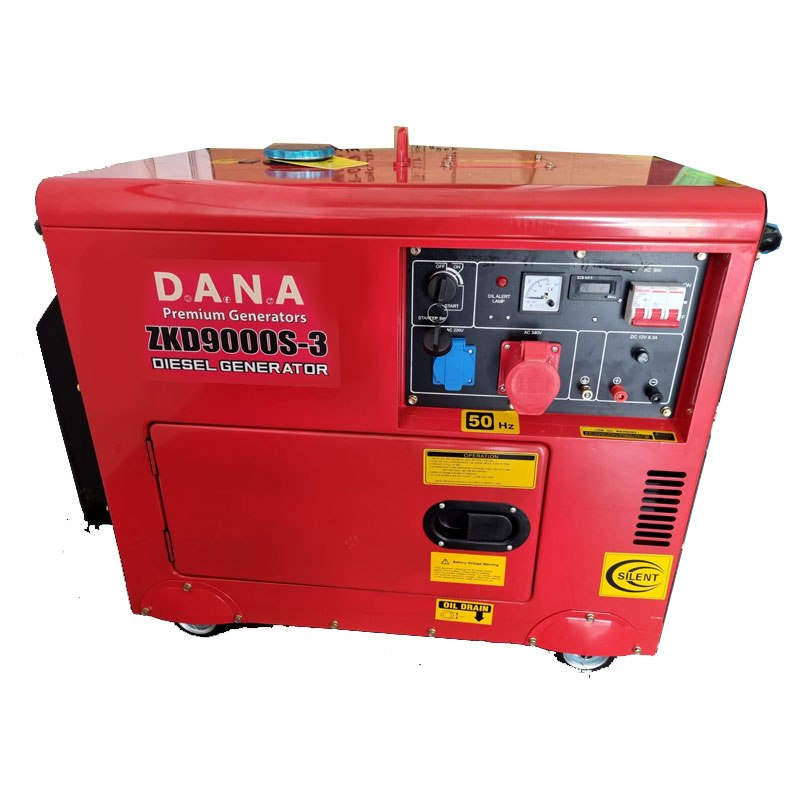 גנרטור דיזל מושתק 6500W תלת פאזי ZXD9000S-3 של חברת D.A.N.A Protools