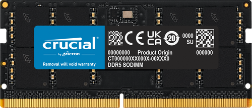 Crucial SODIMM 32GB DDR5 4800Mhz CL40 (16Gbit)