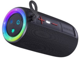 רמקול נייד Miracase MBTS801 – פריט בודד בצבע שחור עם תאורת RGB ססגונית וכפתורים מוארים