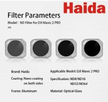 Haida NanoPro ND Kit for DJI Mavic 2 PRO קיט פילטרים ND לרחפן MAVIC 2 PRO DJI