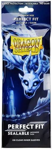 סליב גודל יפני DS60J Perfect Fit Sealable Clear דרגון שילד - שקוף