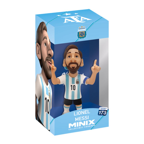 פסלון אספנות MINIX כדורגל - מסי - ארגנטינה 173