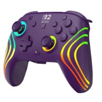 בקר גיימינג אלחוטי צבע סגול עבור Turtle Beach Afterglow Wave Wireless Controller Nintendo Switch 2 – USB-C פריט בודד
