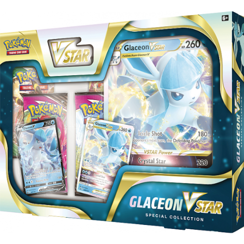 קלפי פוקימון מארז מיוחד ויסטאר סיכה גלסיון Pokémon TCG: Glaceon VSTAR Special Collection