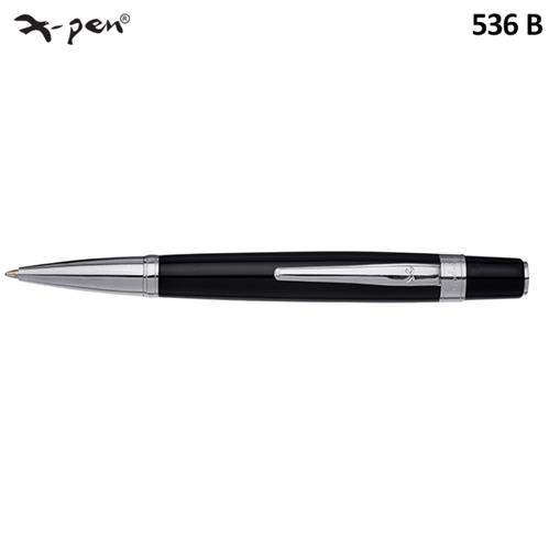 עט לורד כדורי שחור כסוף  X-Pen LORD דגם XP-536b