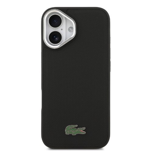 כיסוי LACOSTE מקורי לאייפון IPHONE 17 עם רגלית מובנית – צבע שחור