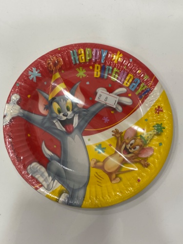 צלחות נייר טום וגרי מיני 8 יח