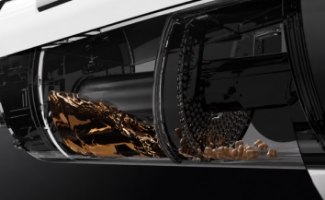 שואב שוטף אלחוטי Deerma VX100 – המחשה גרפית של מנגנון השטיפה והשאיבה הפנימי עם נוזל