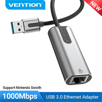 Vention USB-A to LAN 0.15M Gigabit Ethernet Adapter