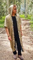 קימונו זהב יוניסקס – Golden Ethnic Glow