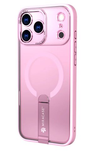 קייס לטלפון נייד מירקייס דגם Mirastand עבור iPhone 17 Pro ורוד