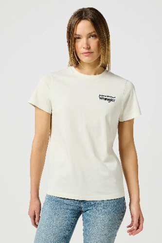 טישירט WRANGLER GRAPHIC TEE לבן וינטז