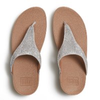 לולו טו פוסט קריסטל צבע כסוף פיטפלופ FITFLOP