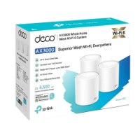 מגדיל טווח (3 באריזה) Tp-Link Deco X50 AX3000 WiFi 6 – חוטית אריזה לבנה ותכלכלה עם תמונות ומידע פריט בודד