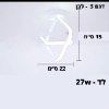 דגם 3- לבן - מנורות תקרה בעיצוב מודרני